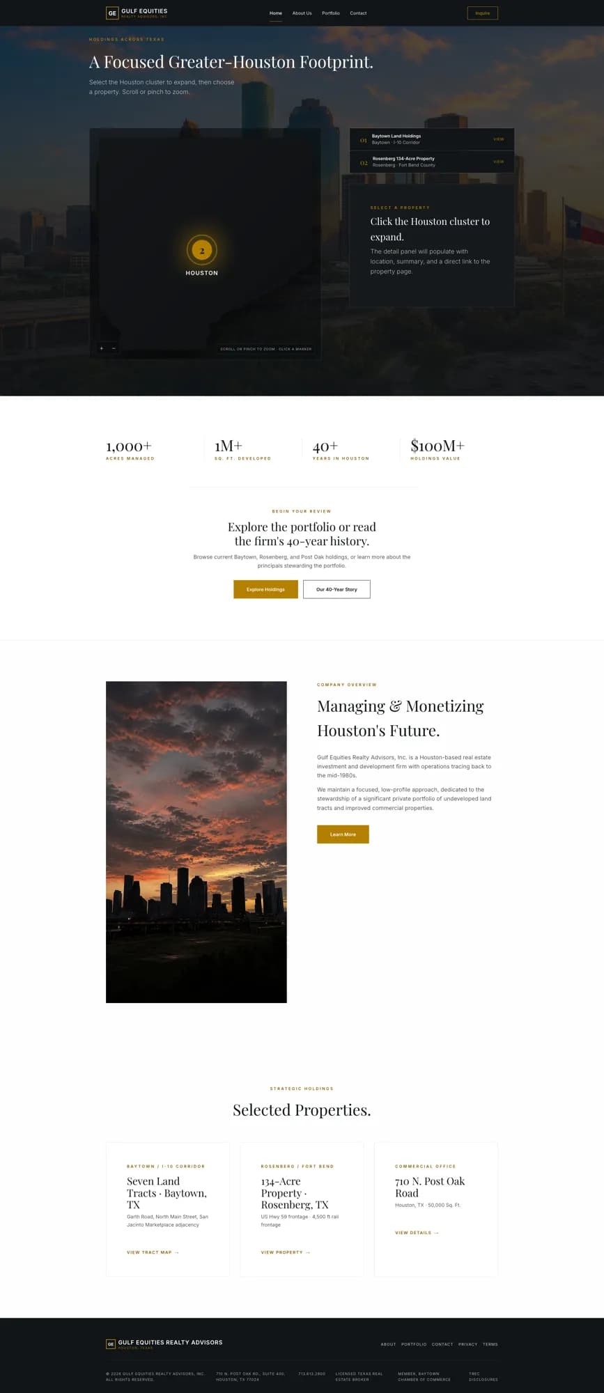 Gulf Equities project built by Cursive
